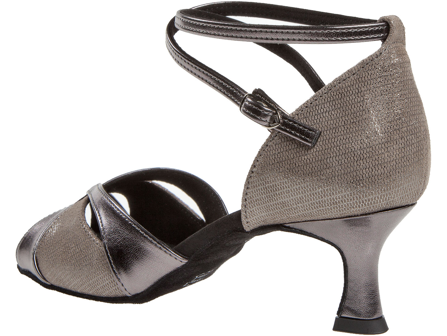 Diamant Salsa dansschoen Mod. 141 Zwart/python (6.5cm)