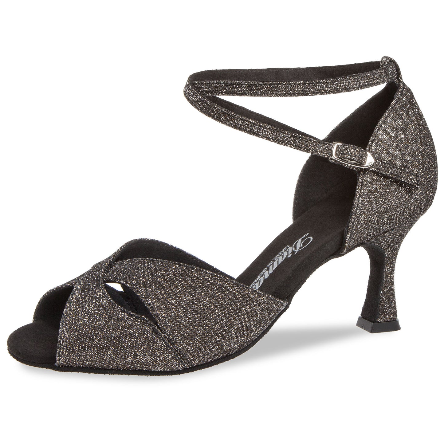 Diamant dames Dansschoen Mod. 181 bronzen-brokaat