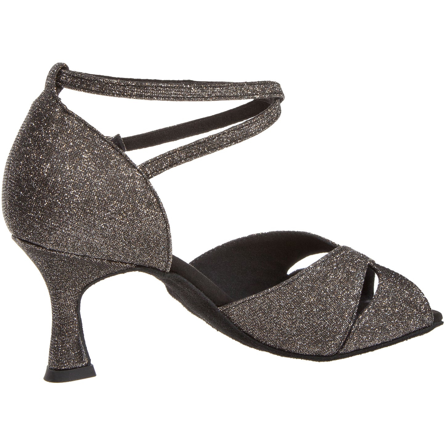 Diamant dames Dansschoen Mod. 181 bronzen-brokaat