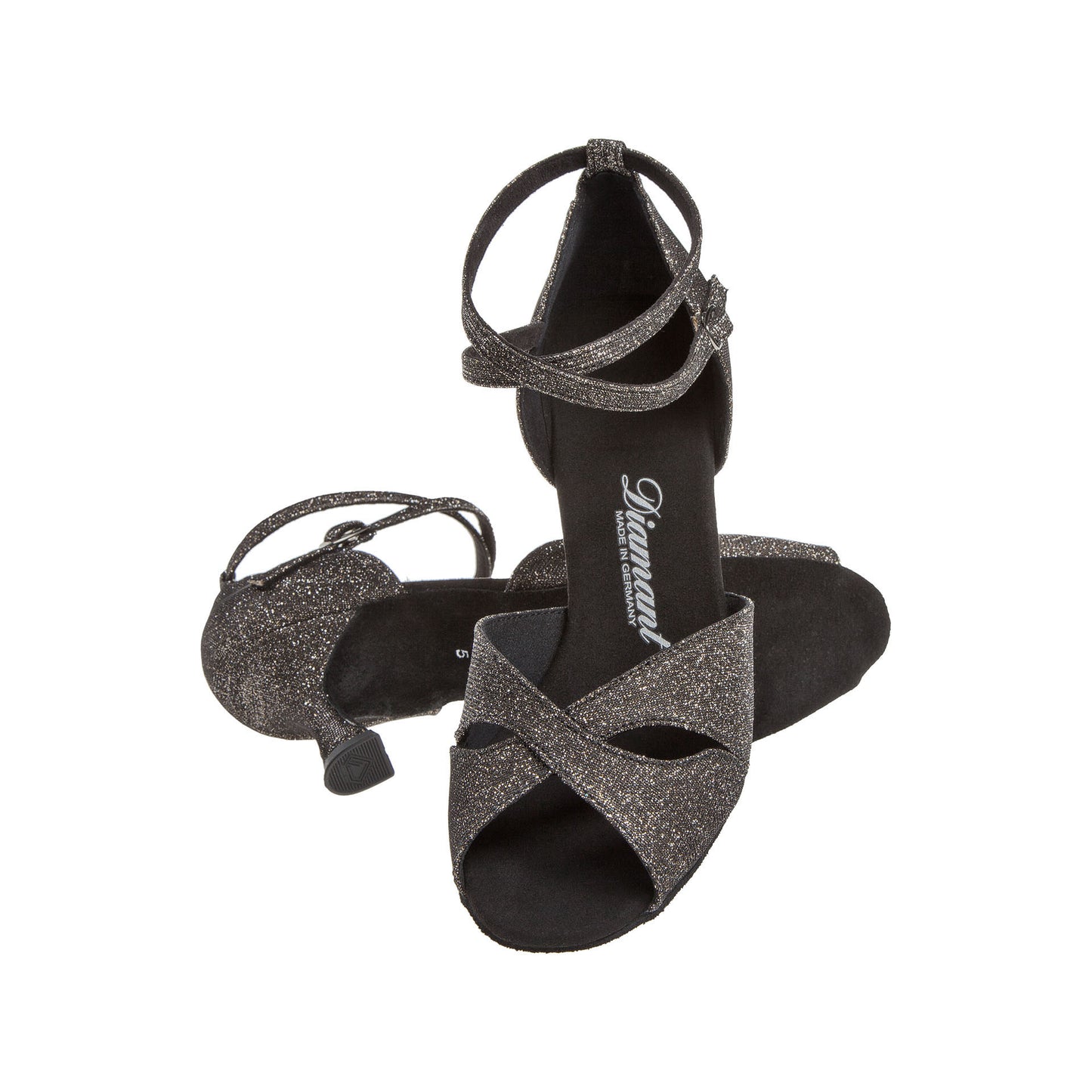 Diamant dames Dansschoen Mod. 181 bronzen-brokaat