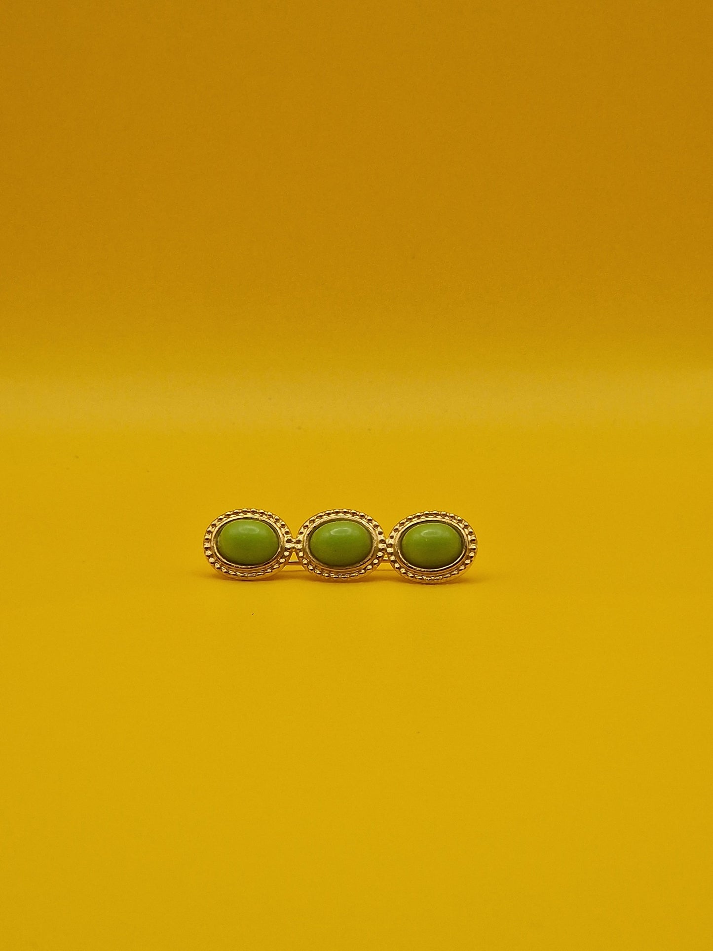 Flamenco Broche "Los Tres" Geel