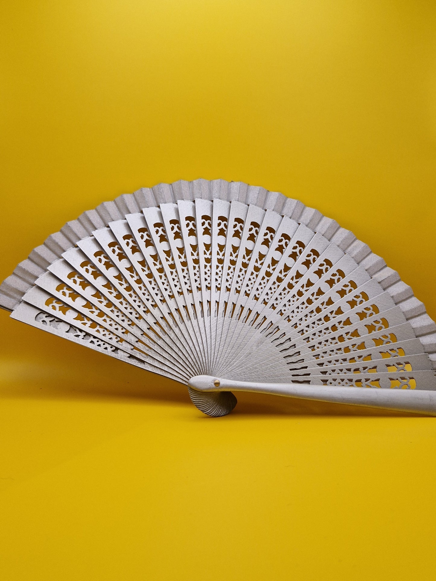 Flamenco Waaier van hout "La Plata"