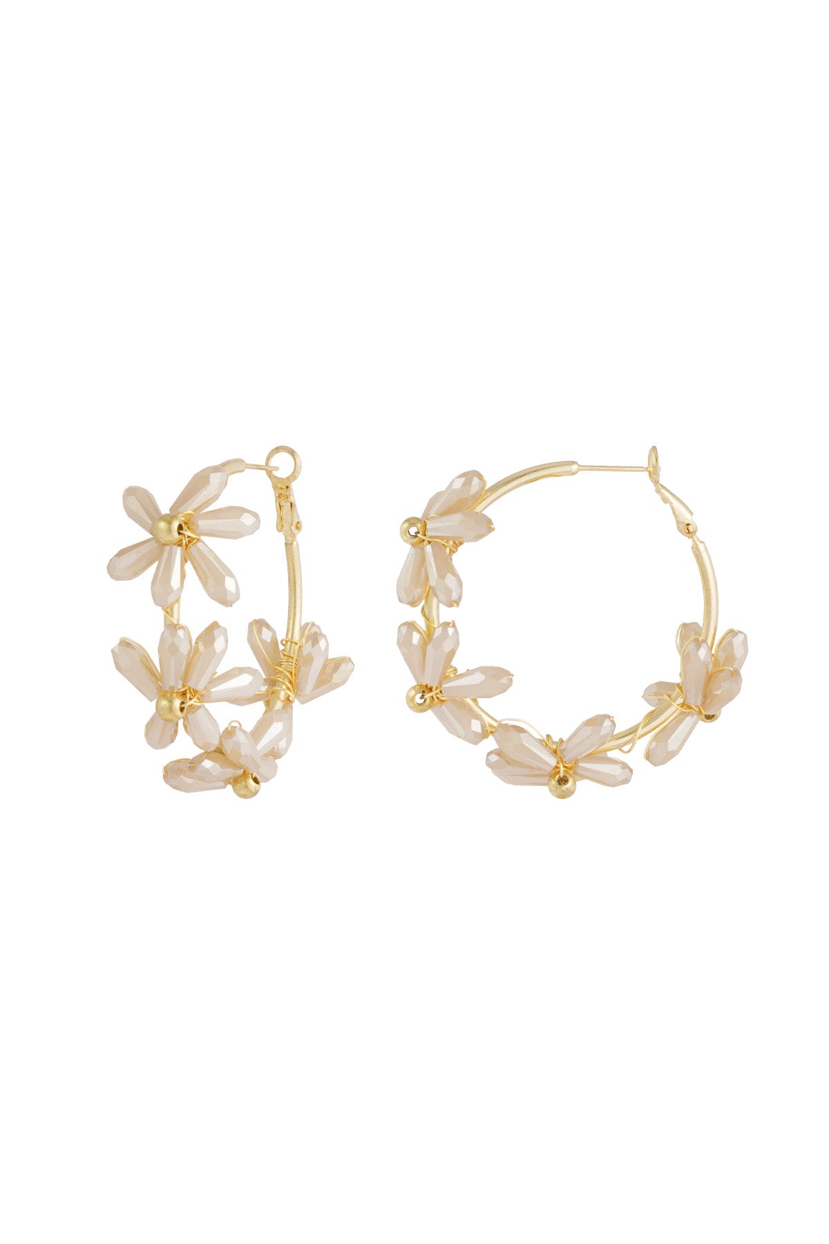Las Flores statement oorbellen – zwart, fuchsia of parelmoer – Paso a Paso