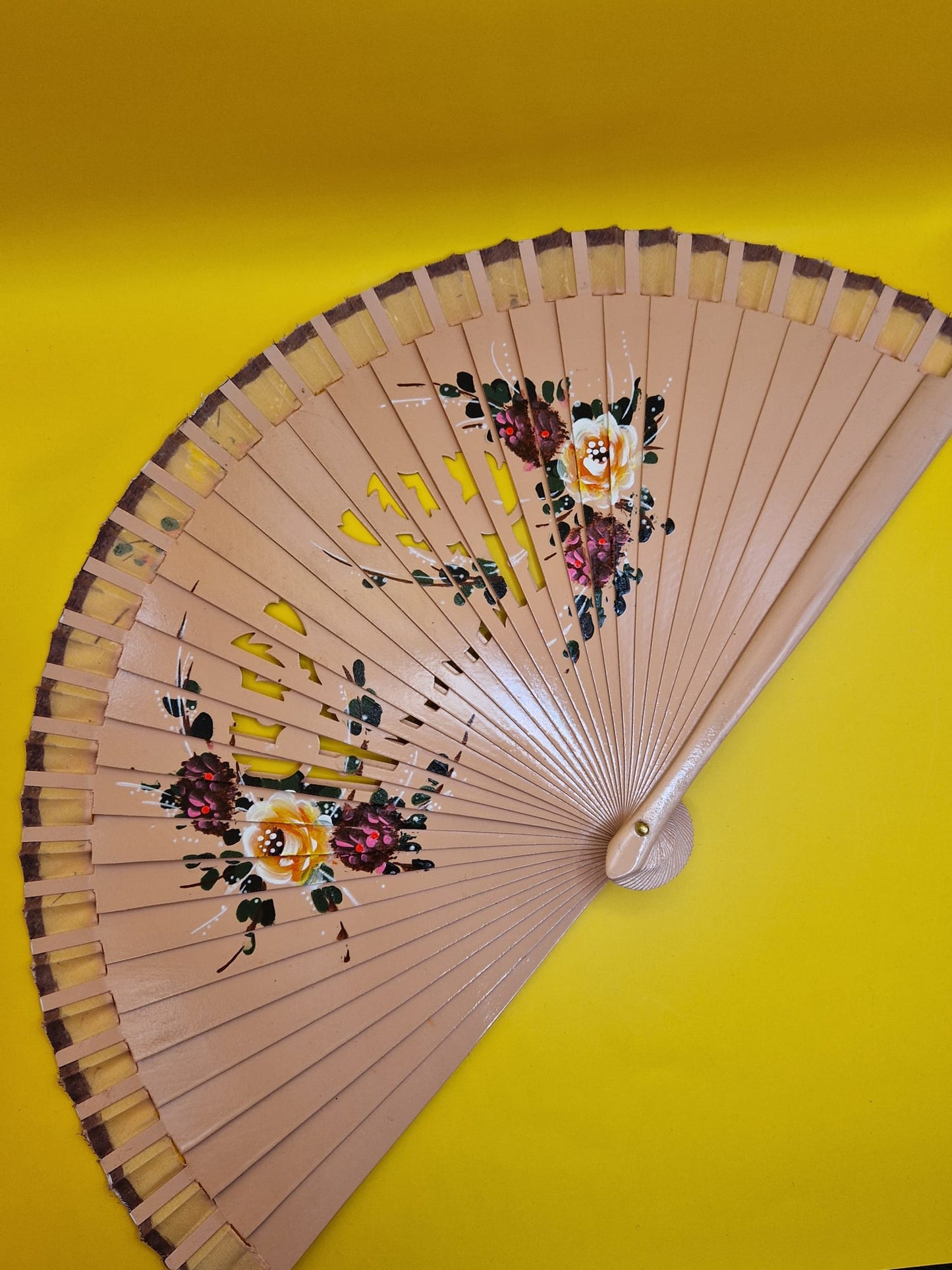 Spaanse Flamenco Handwaaier "La Morena"