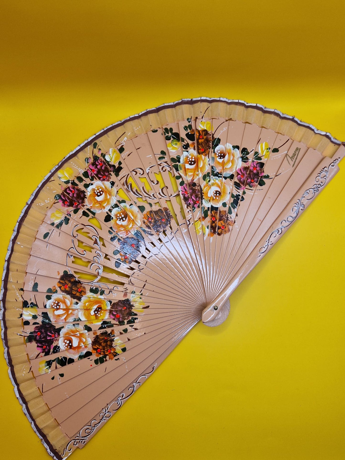 Spaanse Flamenco Handwaaier "La Morena"