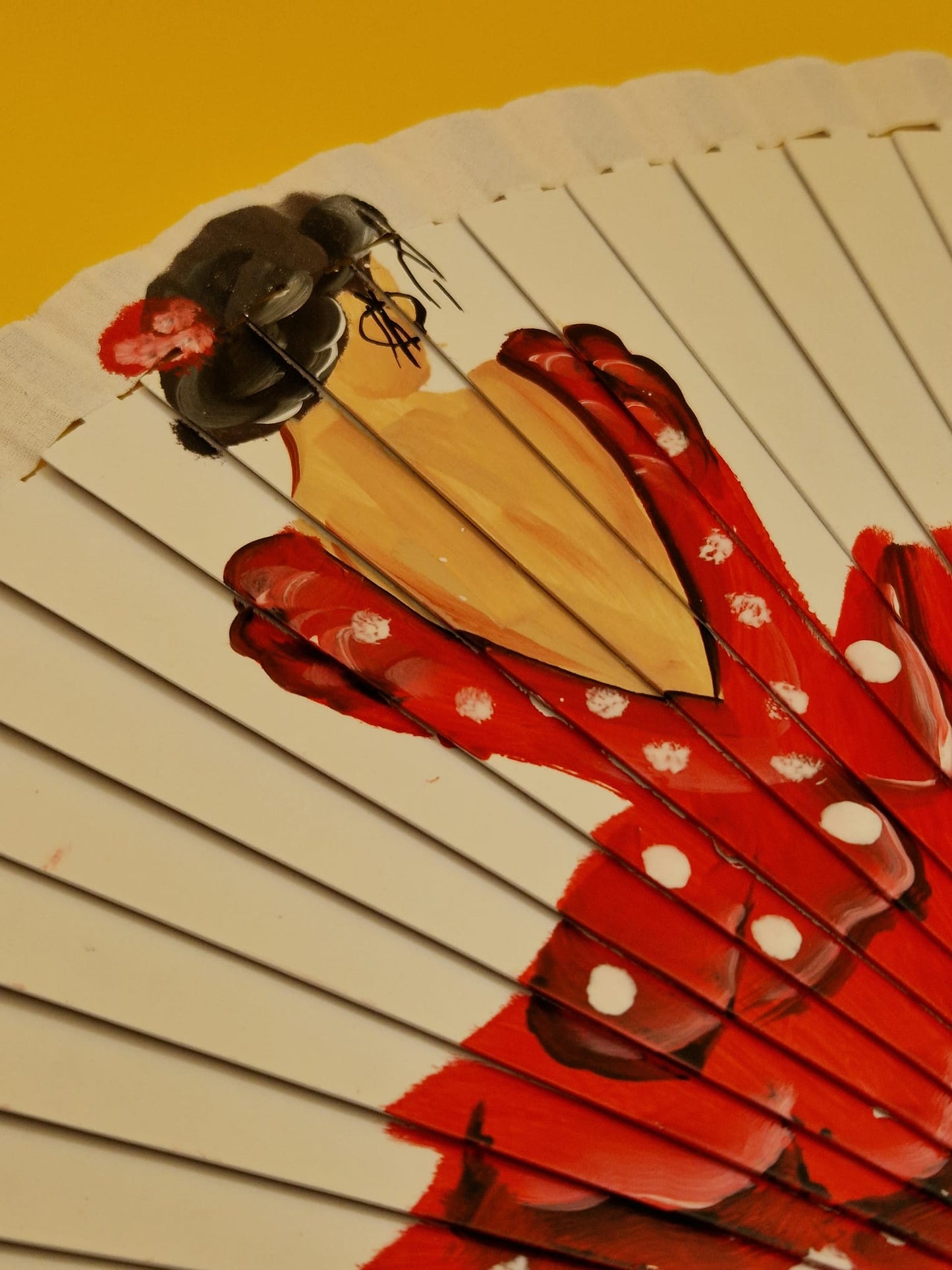 Spaanse Flamenco Waaier "Olé" (handgeschilderd)