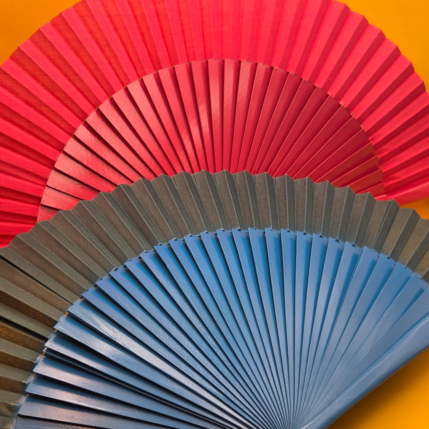 Flamenco Waaier Las Palmas | Babyblauw & Roze