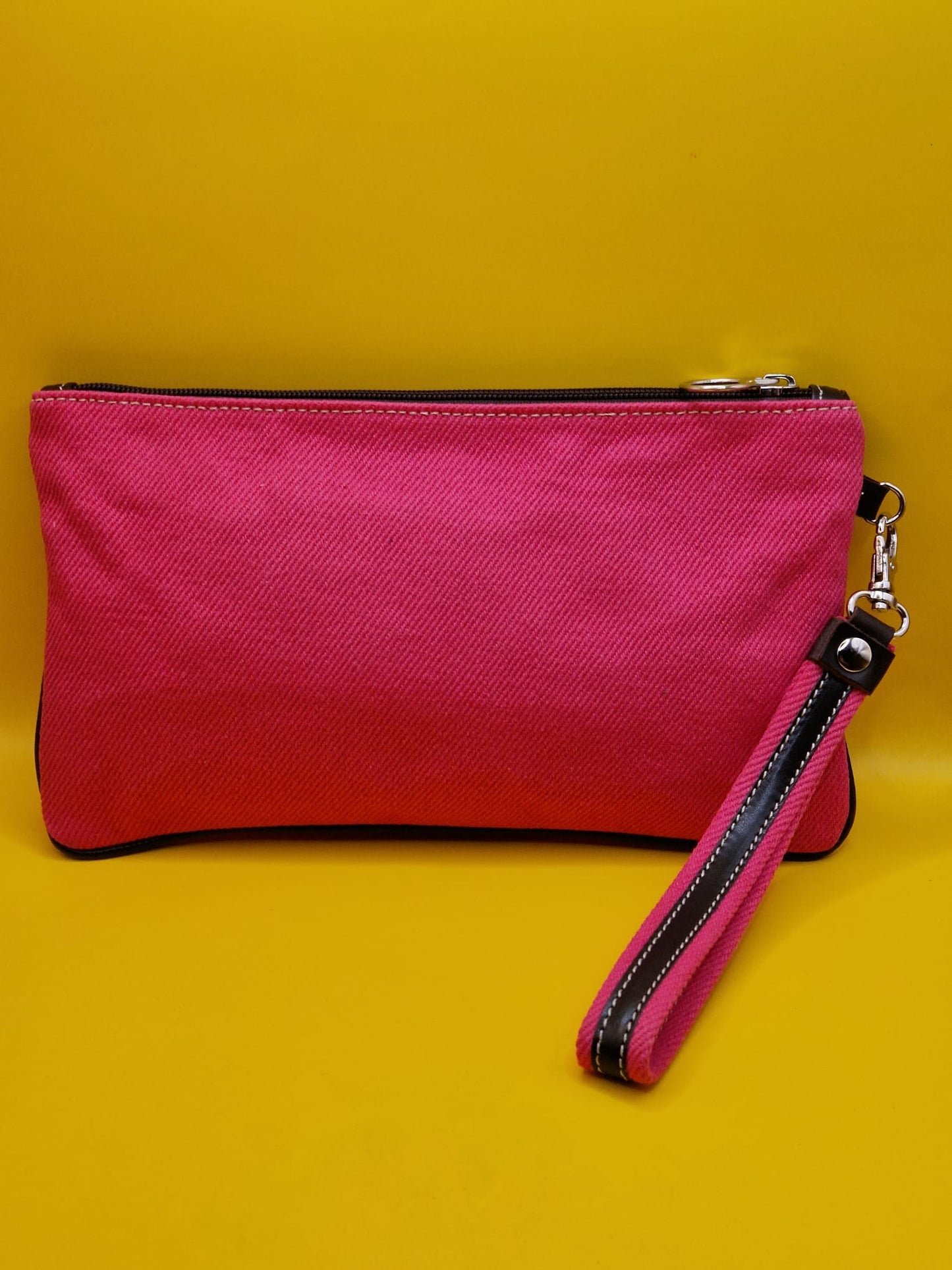 Sol Etui Tas - Stijlvolle Spaanse Tas in Donkerblauw en Fuchsia