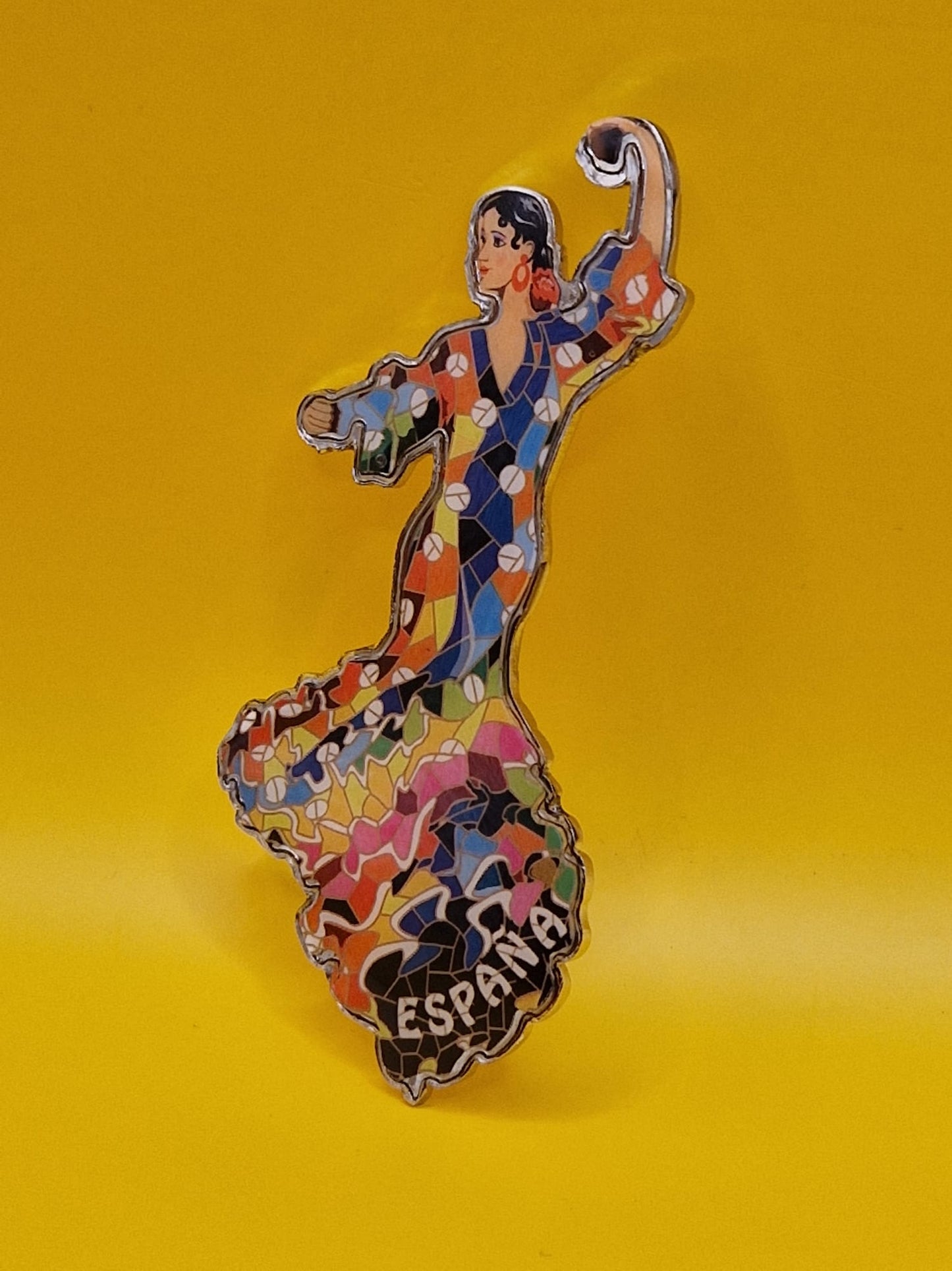 Spaanse Souvenir Koelkastmagneten - Leguaan en Flamenco Danseres