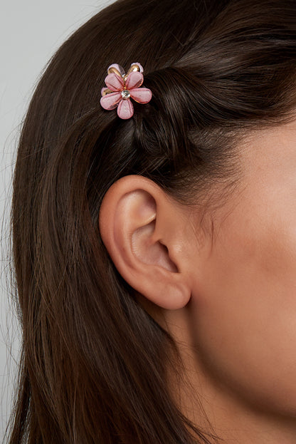 Bloemetjes Haarclip Linda Roze