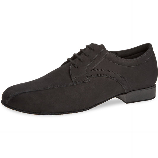 Dansschoen Diamant Mod. 094 Zwart-nubuck, Zwart-leer