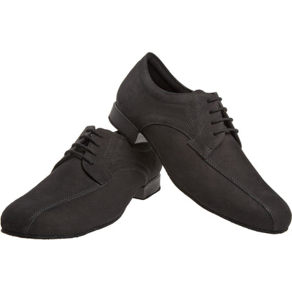 Dansschoen Diamant Mod. 094 Zwart-nubuck, Zwart-leer