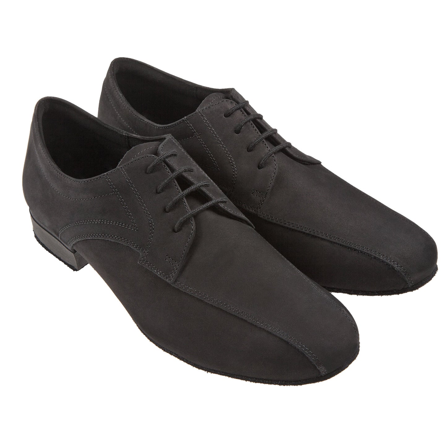 Dansschoen Diamant Mod. 094 Zwart-nubuck, Zwart-leer