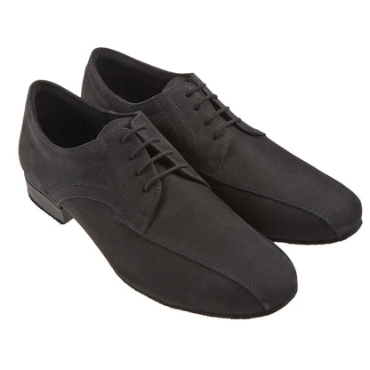 Dansschoen Diamant Mod. 094 Zwart-nubuck, Zwart-leer