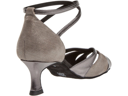 Diamant Salsa dansschoen Mod. 141 Zwart/python (5cm)