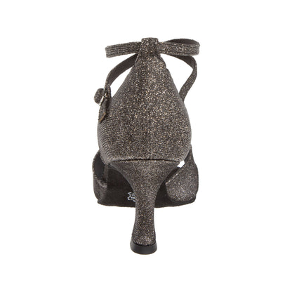 Diamant dames Dansschoen Mod. 181 bronzen-brokaat