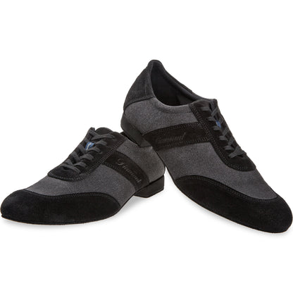 Dansschoen Diamant heren sneaker Mod. 192 zwart-antraciet