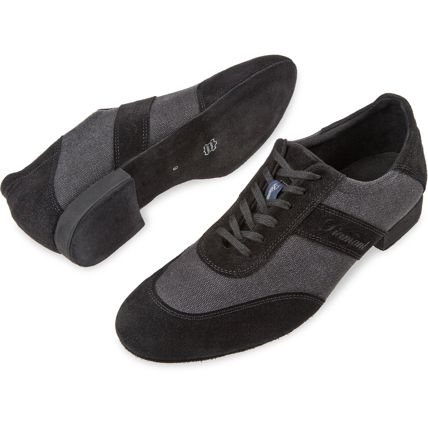 Dansschoen Diamant heren sneaker Mod. 192 zwart-antraciet