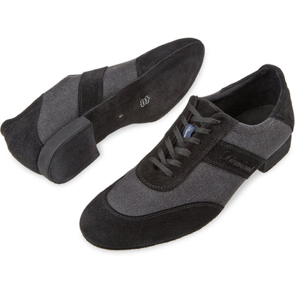 Dansschoen Diamant heren sneaker Mod. 192 zwart-antraciet