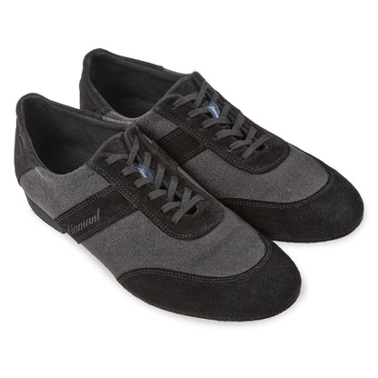 Dansschoen Diamant heren sneaker Mod. 192 zwart-antraciet