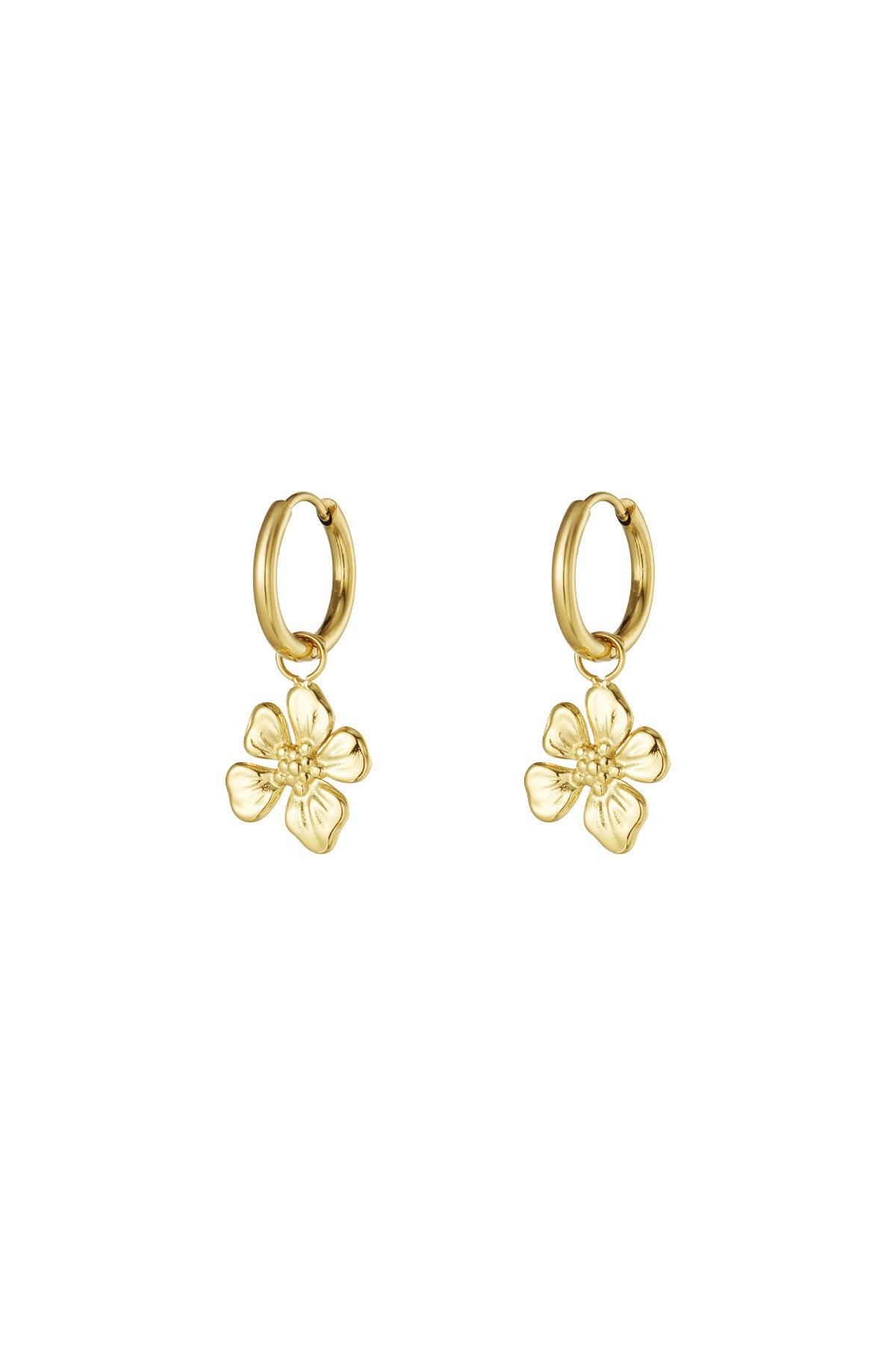 Oorbellen Tropical gold & silver
