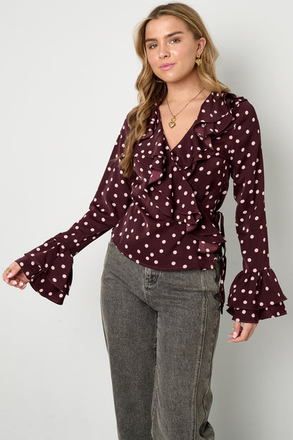 Flamenco Bloes Los Puntos | Zwart & Bordeaux
