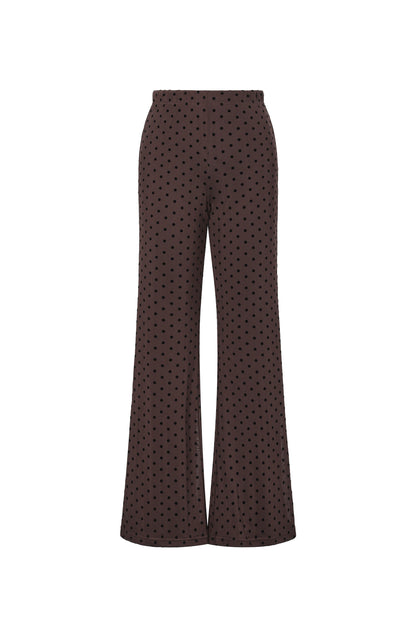 Flamenco Broek Los Puntos | Zwart & Bruin Polka Dots