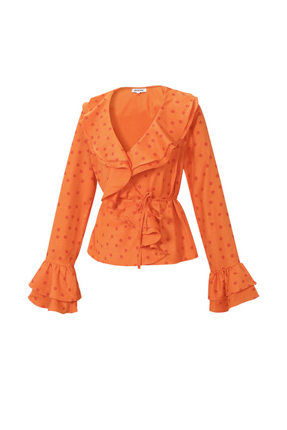 Flamenco Bloes Los Puntos | Zwart, Bordeaux, Oranje