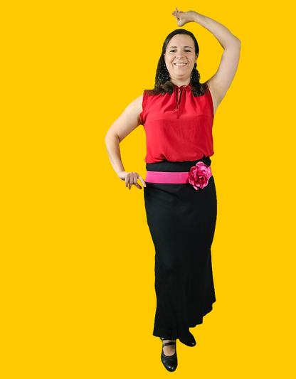 Flamenco accessoire Breed Riempje Esmeralda