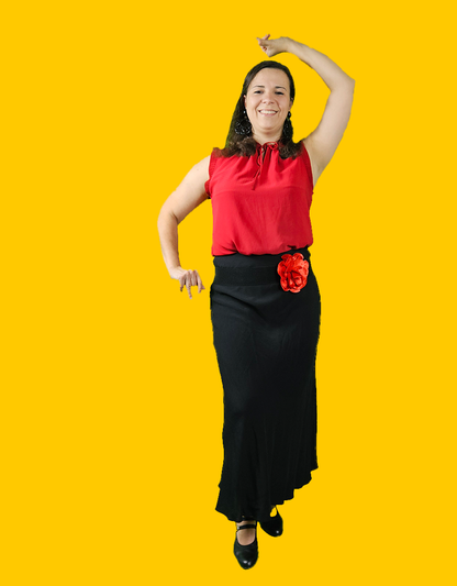 Flamenco accessoire Breed Riempje Esmeralda