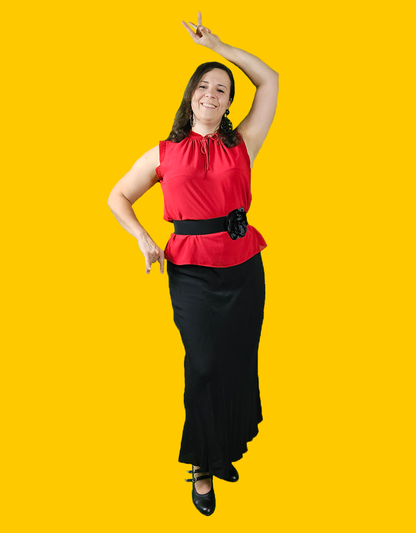 Flamenco accessoire Breed Riempje Esmeralda