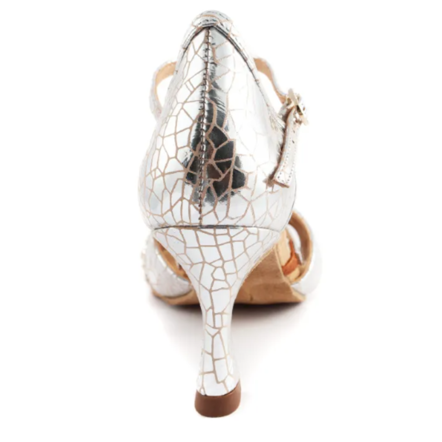 PD Pro 002 Silver Craquelé Leather 6cm– Portdance
