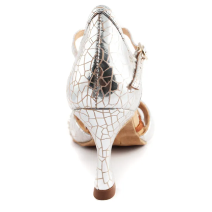 PD Pro 002 Silver Craquelé Leather 6cm– Portdance