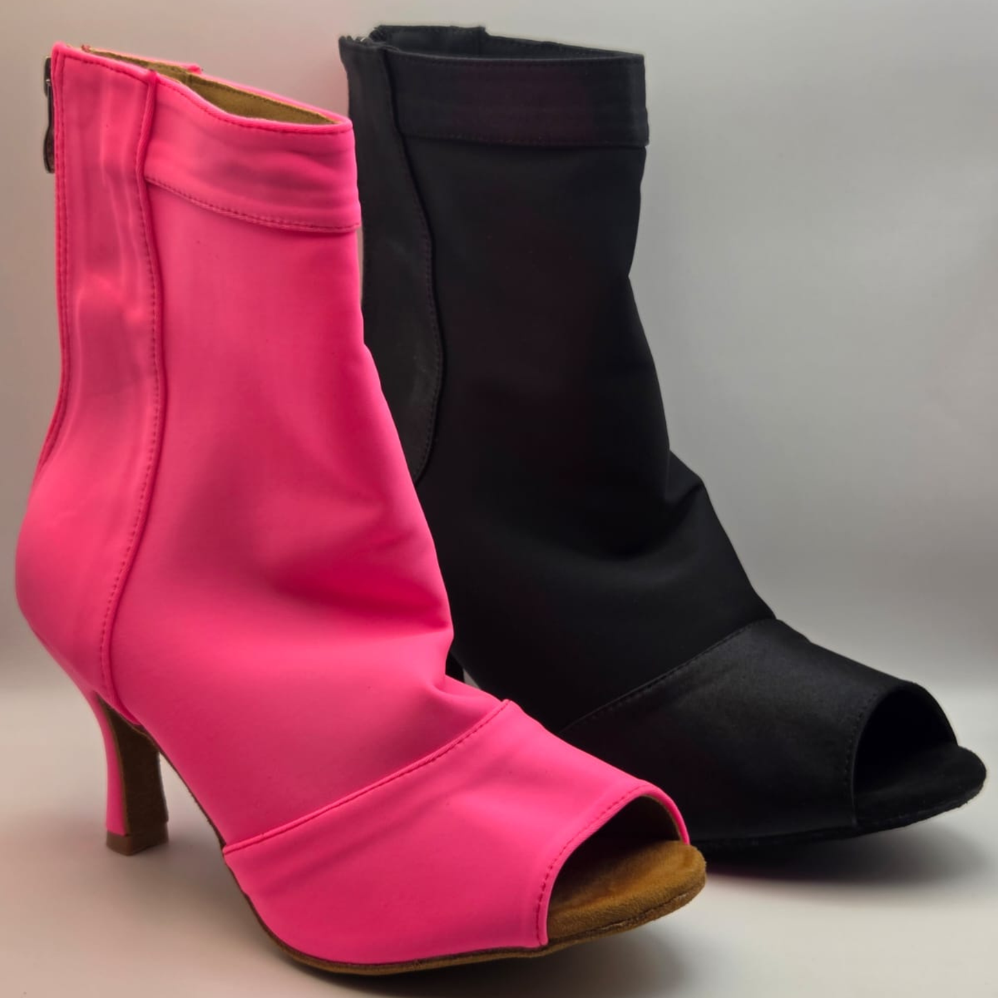 Kizomba Heel Latin Smoke Pink Tonic & Black Panther
