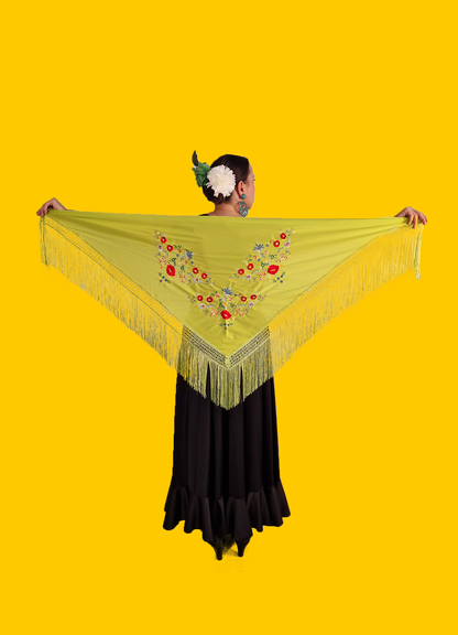 Flamenco Sjaal/ Manton "Los Locos" Meerdere kleuren