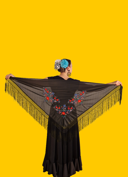 Flamenco Sjaal/ Manton "Los Locos" Meerdere kleuren