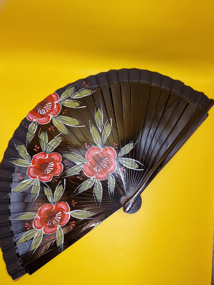 Spaanse Flamenco Waaier "Buenos días" (handgemaakt)