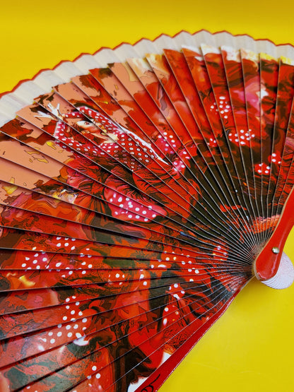 Spaanse Waaier Flamenco "Explosiva" (handgemaakt)