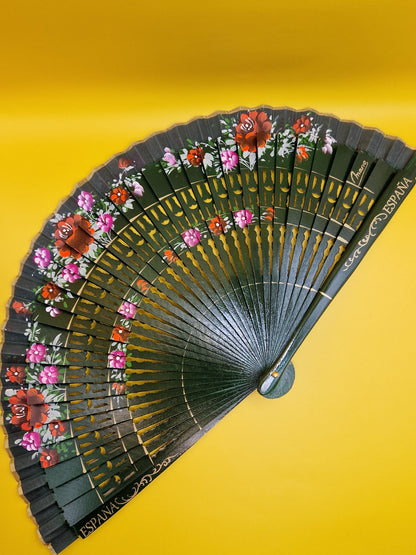 Spaanse Salsa en Flamenco Waaier "La Colorada"