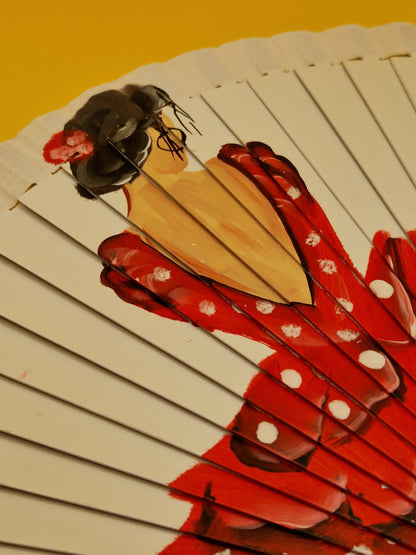 Spaanse Flamenco Waaier "Olé" (handgeschilderd)