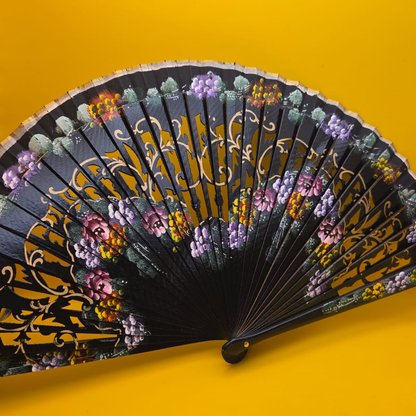 Spaanse Waaier Arte Flamenco div. kleuren (handgeschilderd)