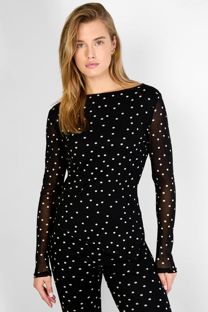 Flamenco Bloes Los Puntitos | Zwart & Bruin Polka Dots