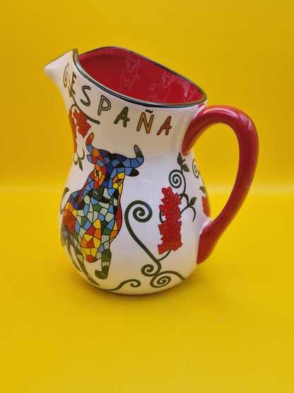 Spaanse Wijn Karaf "Sangria" in Gaudí Mozaïek stijl
