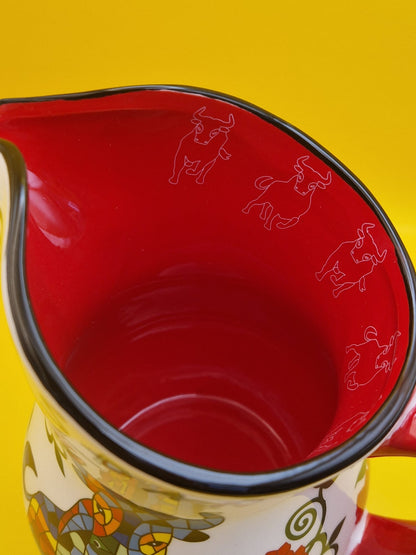Spaanse Wijn Karaf "Sangria" in Gaudí Mozaïek stijl